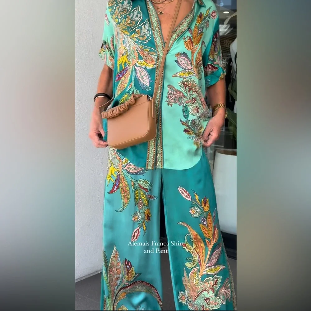Alemais Franca shirt, size 4 US, silk satin, mint condition - Picture 9 of 11